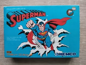 SUPERMAN Nintendo Famicom/NES with box and manual Japanese Ver. Vintage Game - Picture 1 of 10