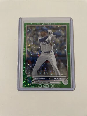 Freddie Freeman 2022 Topps Update Green Foilboard /499 Dodgers - Image 1 of 2