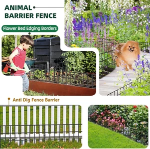 42.5Ft(L) X 13In(H) Animal Barrier Fence, 30 Panels No Dig Garden Fence for D... - Picture 1 of 7