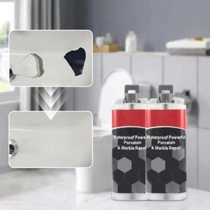 Pasta de reparación de azulejos de secado rápido impermeable porcelana mármol 50 ml agentes \DE\ - Imagen 1 de 18