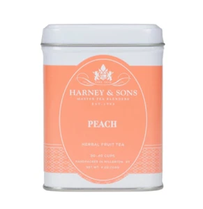 Té de fruta melocotón sin cafeína Harney & Sons 4 oz (1/4 lb) - Imagen 1 de 2