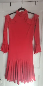 Red Latin / Rhythm Ballroom Dance Competition / Practice  Dress - Picture 1 of 5