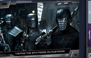 SUPER RARE VISITING SITH FORGE KNIGHTS OF REN BLACK Topps STAR WARS CARD TRADER