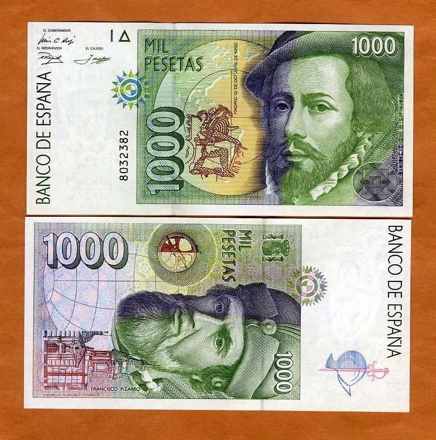 Spain, 1000 (1,000), 1992, P-163, No-Prefix, UNC Pre-Euro - Image 1 of 1