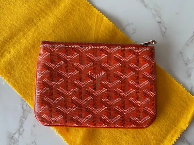 Pre-Owned Authentic Goyard Clutch Pouch Bag Cardholder Small Leather Accessories - Image 1 of 4