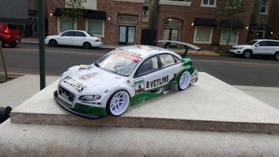 200mm 1/10 Custom Print AUDI A4 4Tec-2 RDS HPI DC10 MST TT02 YD2 JDM Body Only - Image 1 of 4