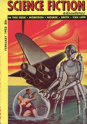 Science Fiction Adventures Pulp Vol. 1 #2 VG/FN 5.0 1953 Stock Image - Image 1 of 2
