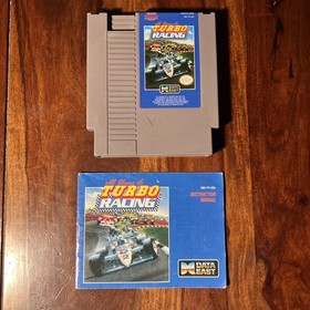 Al Unser Jr.'s Turbo Racing (NES, 1985) Cartridge & Manual Only - Tested/as Is