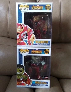 2 Funko POP Marvel Avengers HULK Busting Out Of Hulkbuster 306 & HULKBUSTER 294 - Picture 1 of 6