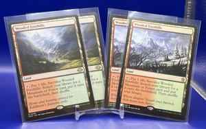 MTG 4X Wooded Foothills, Various Sets Non-Foil Play set NM/LP - Picture 1 of 4
