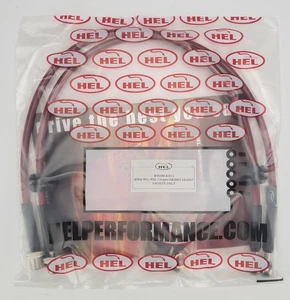 HEL BMW MINI R50 R53 R52 COOPER S JCW S/S LÍNEAS DE FRENO TRENZADAS DELANTERAS MANGUERAS TUBOS - Imagen 1 de 3