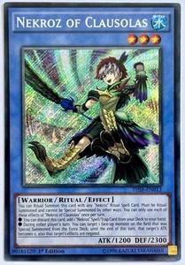 THSF-EN013 Nekroz of Clausolas - Secret Rare 1st Edition Lightly Played YuGiOh - Picture 1 of 3