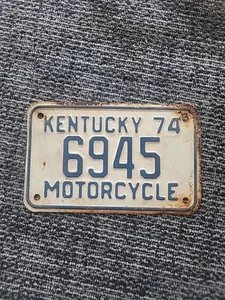 Expired Kentucky Motorcycle License Plate. - Picture 1 of 2