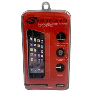 Samurai Glass iPhone 8 7 6S And 6 Strengthen Glass Screen Protector Hardness 9H - Picture 1 of 7