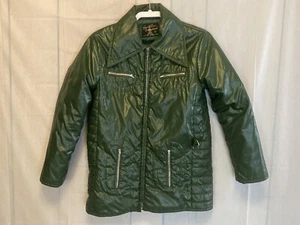 Vintage Damen Sportbekleidung International Green Puffer Jacke Größe Small - Bild 1 von 11