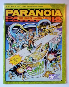 PARANOIA - MORE SONGS ABOUT FOOD VATS MODULE / WEST END GAMES 1989 / VERY GOOD - Picture 1 of 5