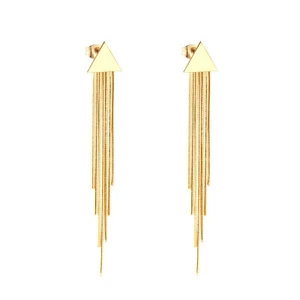 Bella fallender Ohrring, massivgold hängender Kettenaufsatz/Doppelkettenpiercing - Bild 1 von 1