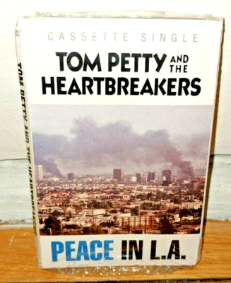 SEALED! Tom Petty And The Heartbreakers Peace In L.A. 1992 Cassette Tape Single Foto 1 de 3