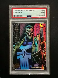 1994 Marvel Universe #134 - Punisher - Moment of Truth - PSA 9 - Foto 1 di 2