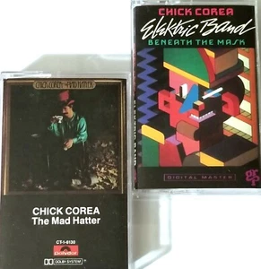 CHICK COREA 2 TAPE MAD HATTER ELEKTRIC BAND CASSETTE JAZZ GRP POLYDOR RECORDS - Picture 1 of 24