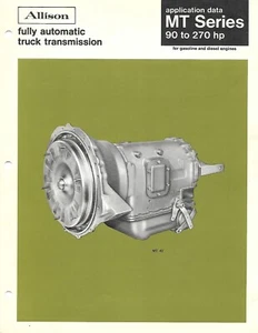 Folleto de camión - Allison - Serie MT - Transmisión totalmente automática (T4607) - Imagen 1 de 1