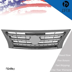 Repuesto cromado con parrilla superior delantera plateada para Nissan Sentra ABS 2013-2015 - Imagen 1 de 8