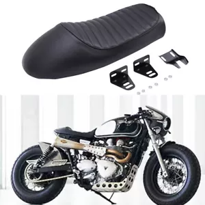 Sillín de corredor de café asiento individual de conductor de PU para Triumph Bonneville T100 T120 personalizado - Imagen 1 de 11