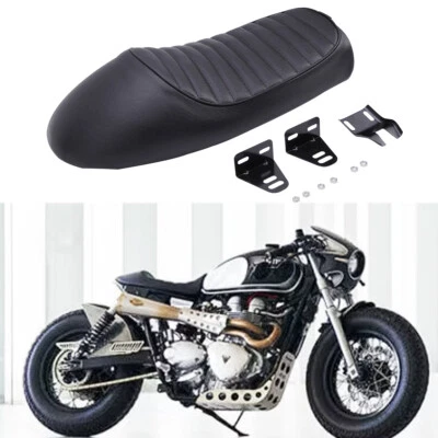 PU Driver Solo Seat Cafe Racer Saddle For Triumph Bonneville T100 T120 Custom - Image 1 of 4