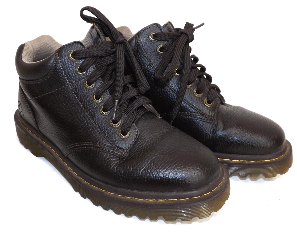 Dr. Martens Harrisfield Cuero Marrón Chukka Zapatos Botas: Para hombres 8 - Para mujeres 9 Foto 1 de 4