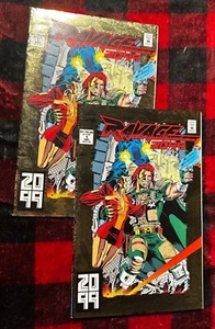 Stan Lee's Ravage 2099 Ausgabe #1 2er Set; Marvel Comics, Goldfolienhüllen;  - Bild 1 von 5