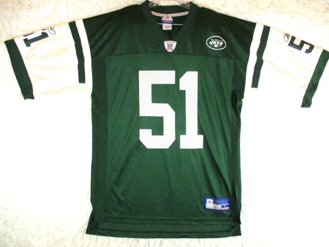 Jonathan Vilma Jersey New York Jets Reebok Men Size L Large Home Football Jersey Cover