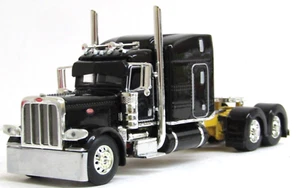 dcp black with yellow frame Peterbilt 389 63"midroof tractor no box 1/64.... - Picture 1 of 5