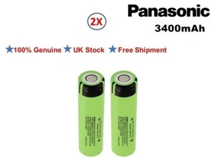 2x Genuine Flat Top Rechargeable Battery For Vaping Mods Green - Picture 1 of 1