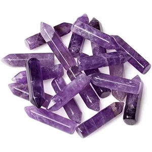 20pcs Amethyst Natural Healing Crystals Stones Polished Tumbled Gemstones Bulk - Picture 1 of 94