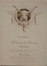 Stierkampf, Corrida, 8 Toros de Muerte, Spanien, ca. 1877, Tusche, 2 Blatt