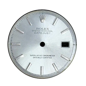 Rolex Original 36mm Date-just Silver Gray White Gold Crown 1601/1603 - Picture 1 of 7