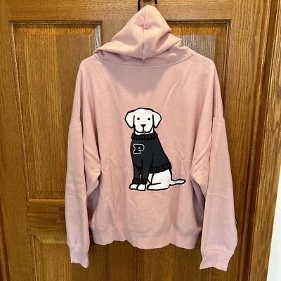 Victoria’s Secret PINK LIMITED EDITION IVY Fleece Campus Hoodie Large Chalk Rose - Image 1 of 4