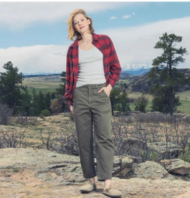 Nuevo con etiquetas $78 diseño alpino con barril pantalón vintage oliva talla 2 Foto 1 de 4