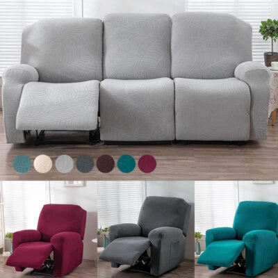 1/2/3 Seater Elastic Recliner Chair Sofa Cover Stretch Slipcover Protector - image 1 of 4