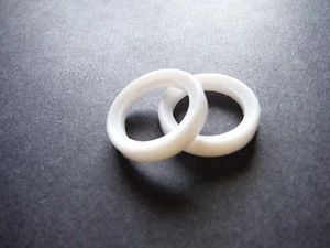 GUARNIZIONE SANITARIA 0,75" TEFLON 500* F TRI MORSETTO FERRULE RACCORDO TUBO PTFE 2 pz - Foto 1 di 3