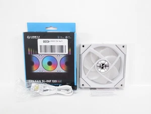 Lian-Li UNI FAN SL-Infinity ARGB PWM Case Fan - White, 120mm - No Controller - Afbeelding 1 van 4