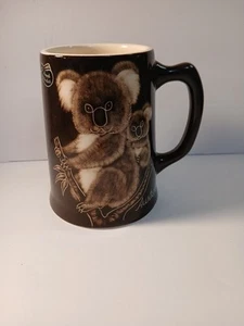 Vintage Australia Koala Bear Beer Mug Hand Painted The Little Sydney Pottery - Picture 1 of 15