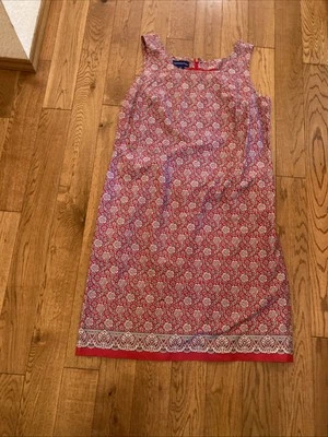 Vestido Charter Club Funda Algodón Forrado Para Mujer Talla 14 Algodón Rojo Amapola De Colección Foto 1 de 4