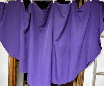 Large Oval Royal Purple Tablecloth, Excellent Condition - Image 1 of 4