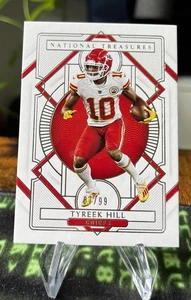 2020 Panini National Treasures Football 17/99 Tyreek Hill #49 Kansas City Chiefs - Bild 1 von 2