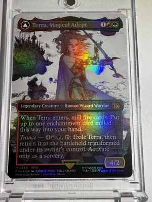 Terra, Magical Adept (Borderless) Final Fantasy Foil MTG - Image 1 of 4