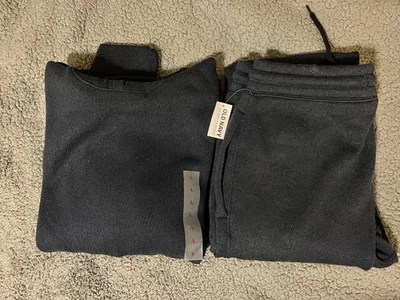 Новый с Ярлыками Old Navy мужской флис вязаный пуловер толстовка с капюшоном (L) и бегунов (M) - Изображение 1 из 4