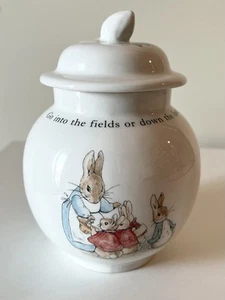 Zauberhafte Wedgewood Peter Rabbit Zucker Dose, H 13 cm, Ostern, made inEngland! - Bild 1 von 5