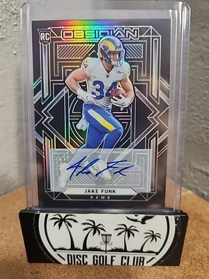 2021 Panini Obsidian Rookie Auto #144 Jake Funk #/199 LA Rams - Image 1 of 2