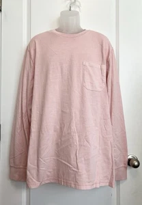 Men's Light Pink Long Sleeve Pocket T-Shirt Size XXL - Goodfellow & Co - Picture 1 of 6